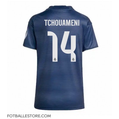 Real Madrid Aurelien Tchouameni #14 Bortedrakt Dame 2025-26 Kortermet Real Madrid Aurelien Tchouameni #14 Bortedrakt Dame 2025-26 Kortermet